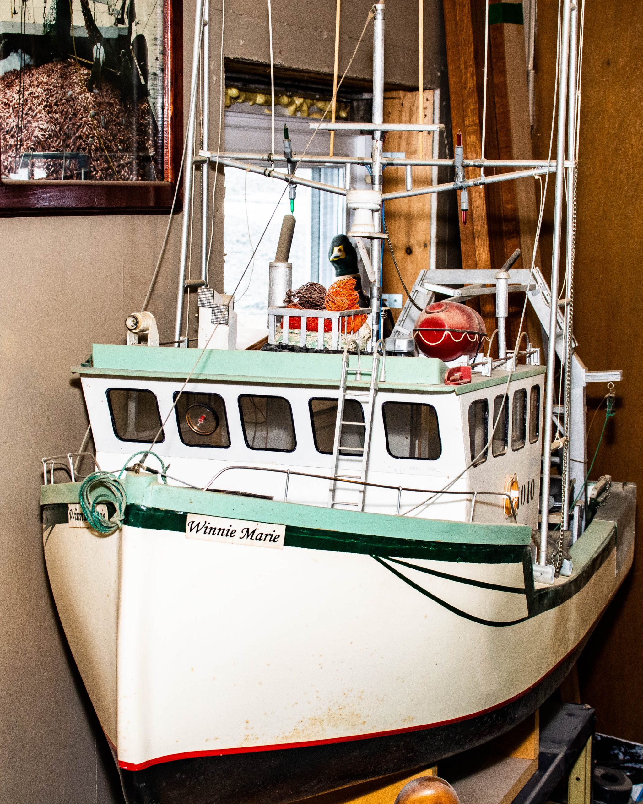 The Winnie Marie was the first model boat Kevin Made around 15 years ago. It is named for his wife.