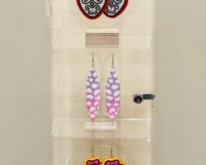 Beaded jewelry in a case