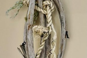 driftwood and rope art