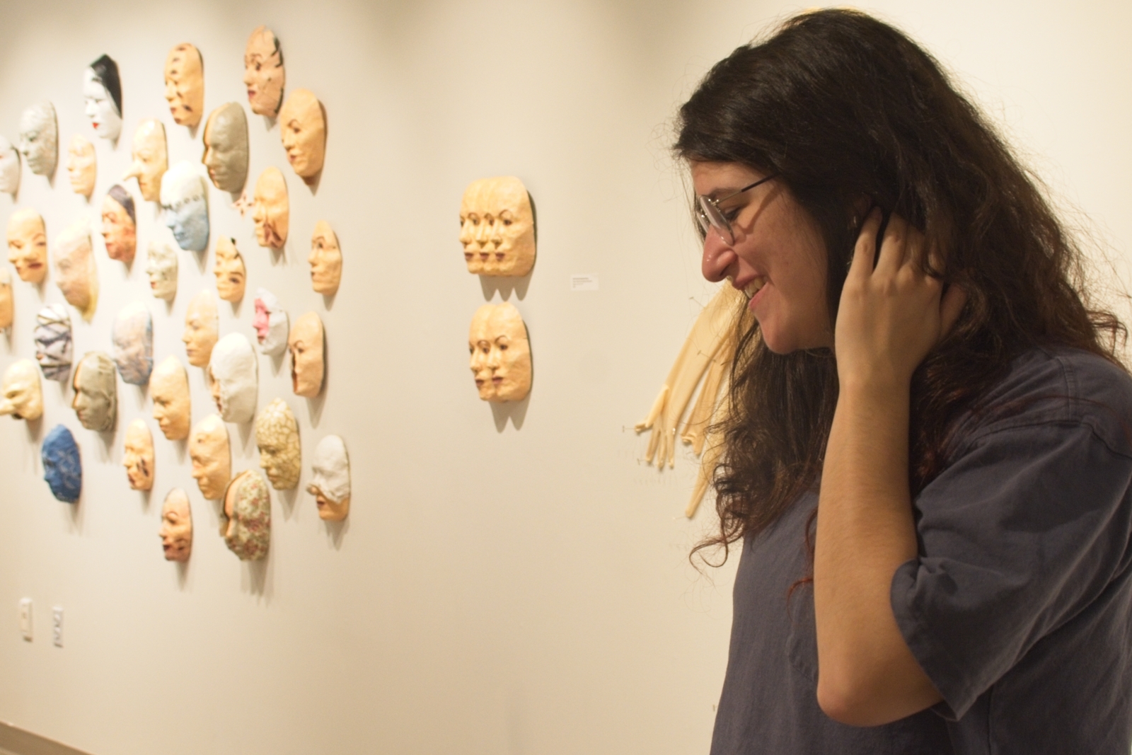 As an intern at the art gallery, Natasia had to be a jack-of-all-trades doing everything from giving tours to painting walls.