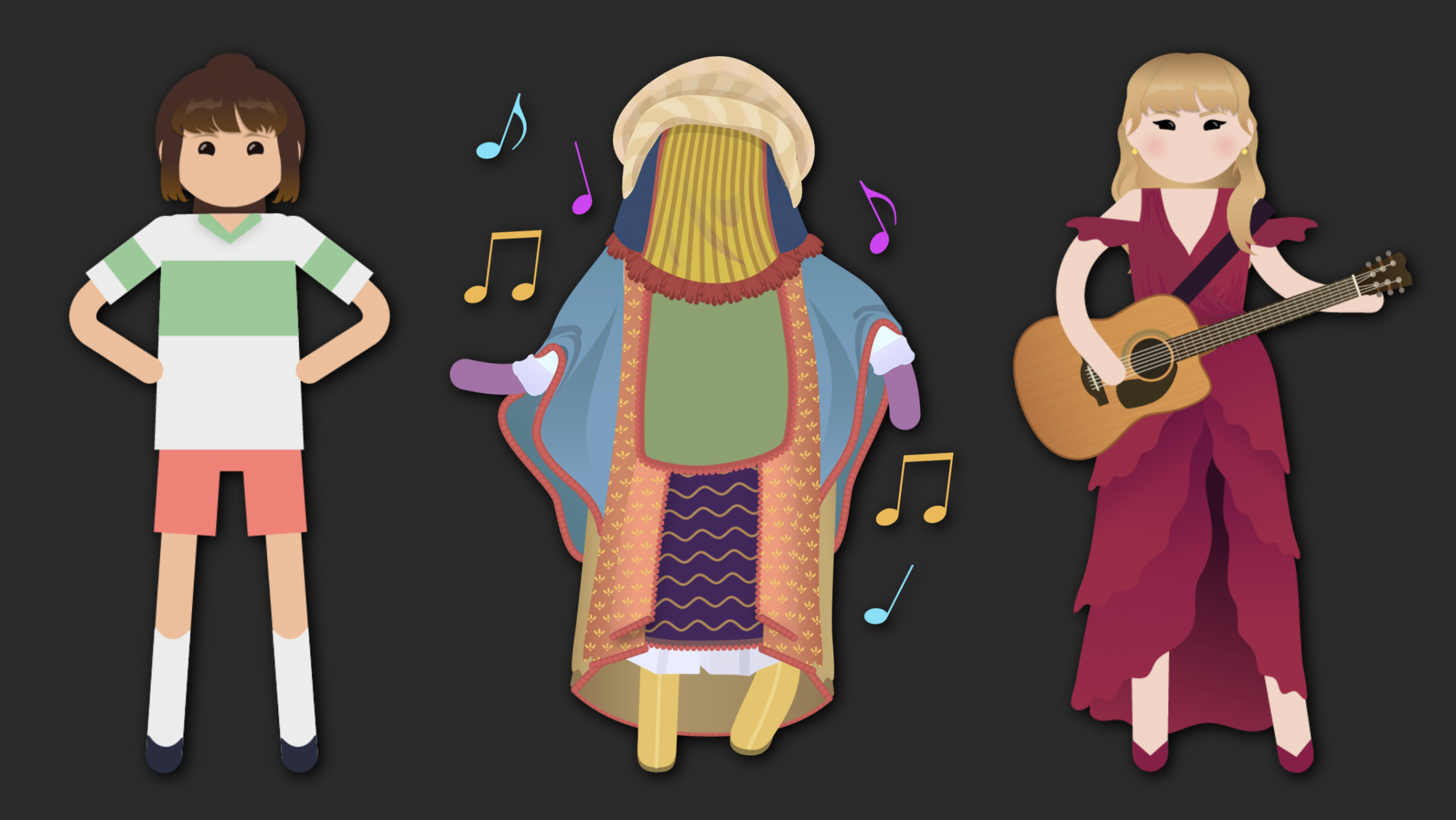 Some of the art Natasia did for the hugely popular Crash Course series.